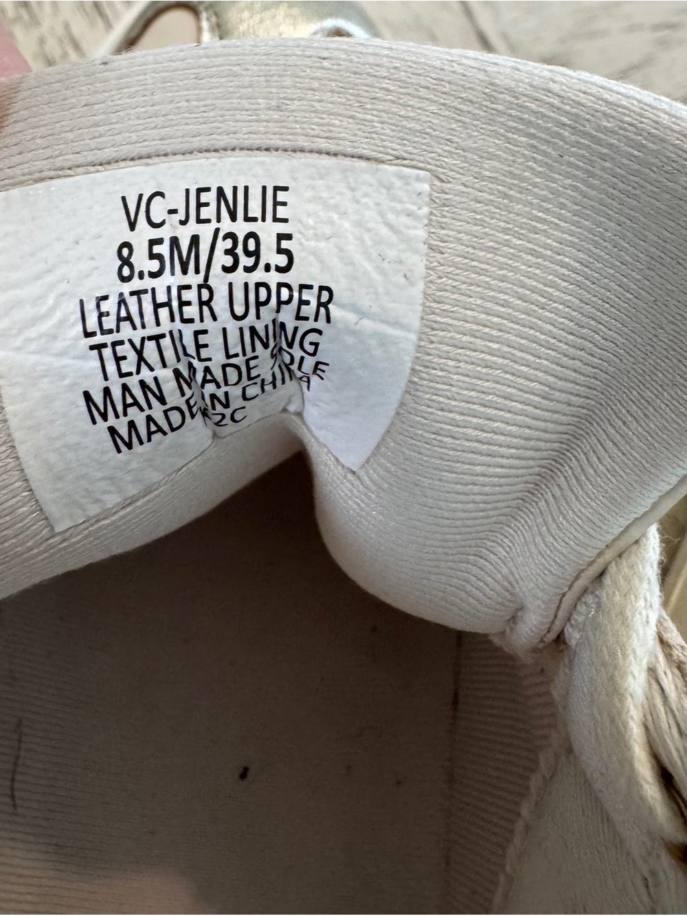 Vince Camuto Jenlie Platform Sneakers Leather White Metallic Silver Women’s 8.5 - Picture 13 of 14